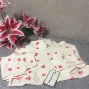 Hartstrings Girls White Turtle Neck with roosters